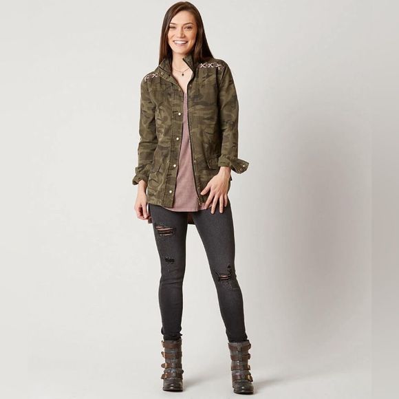 Gilded Intent The Buckle Camo Military Jacket Medium - Picture 2 of 12